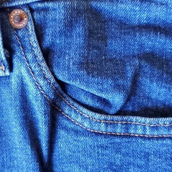 J. CREW Mercantile blue denim 5 pocket skirt size 6 - Picture 7 of 10